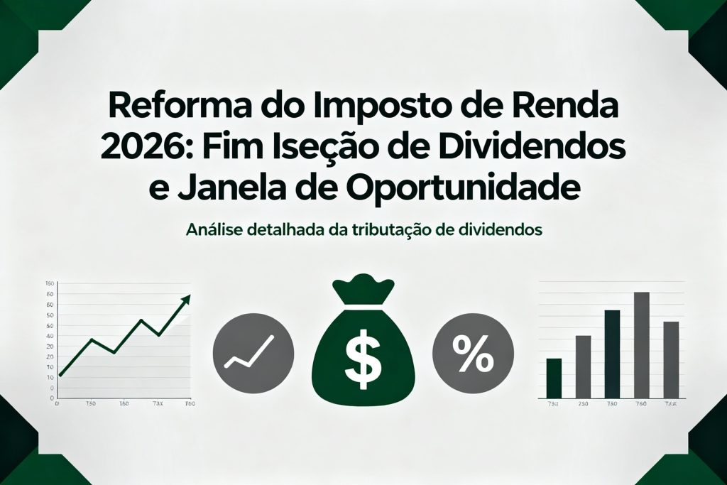 Reforma do Imposto de Renda 2026: Fim da Isenção de Dividendos e Janela de Oportunidade