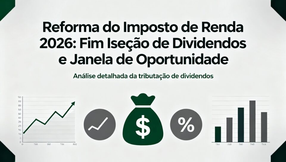 Reforma do Imposto de Renda 2026: Fim da Isenção de Dividendos e Janela de Oportunidade
