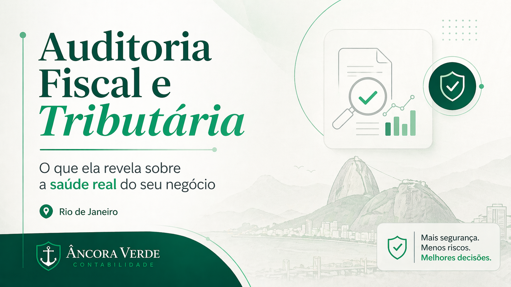 Auditoria fiscal e tributária no Rio de Janeiro — escritório de contabilidade no Centro do RJ