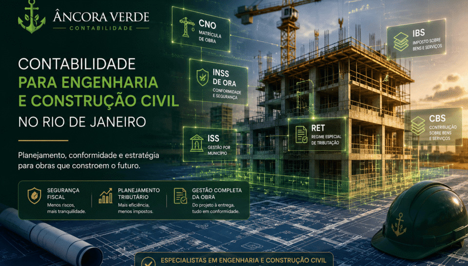 Contabilidade para Construtoras no RJ INSS de Obra, RET e ISS (1)